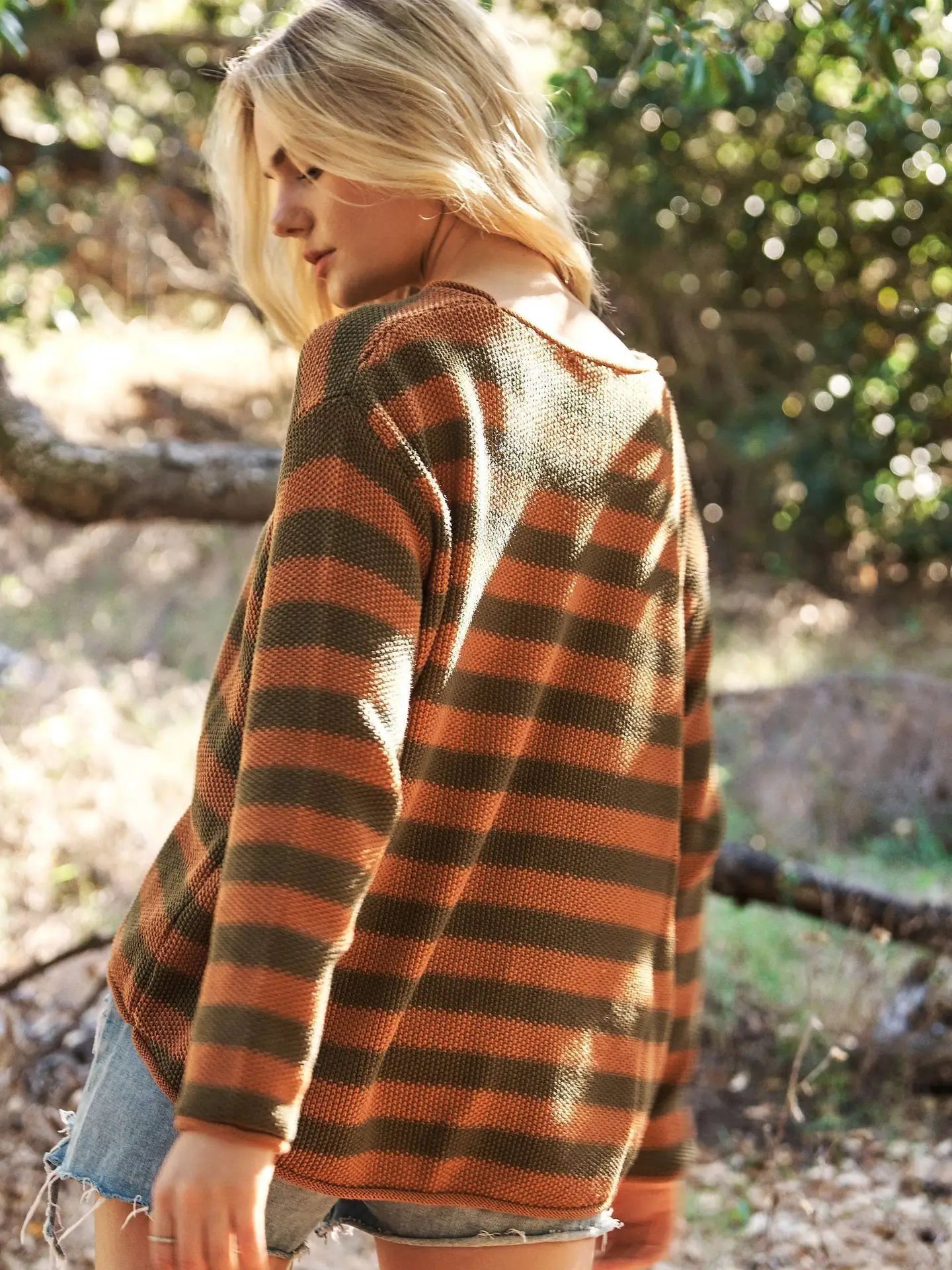 AMBER striped knit sweater
