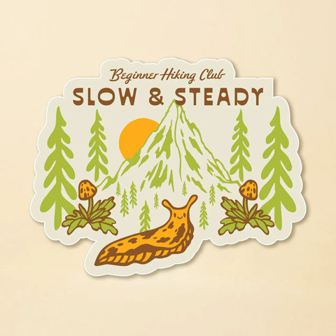 SLOW & STEADY sticker