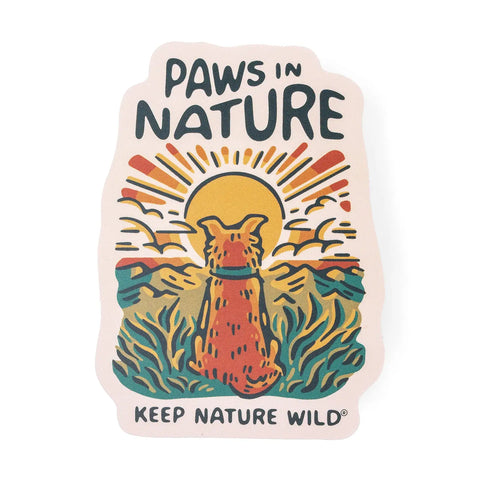 PAWS IN NATURE sticker