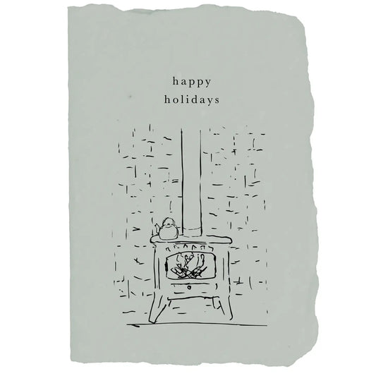 HOLIDAY WOODSTOVE card