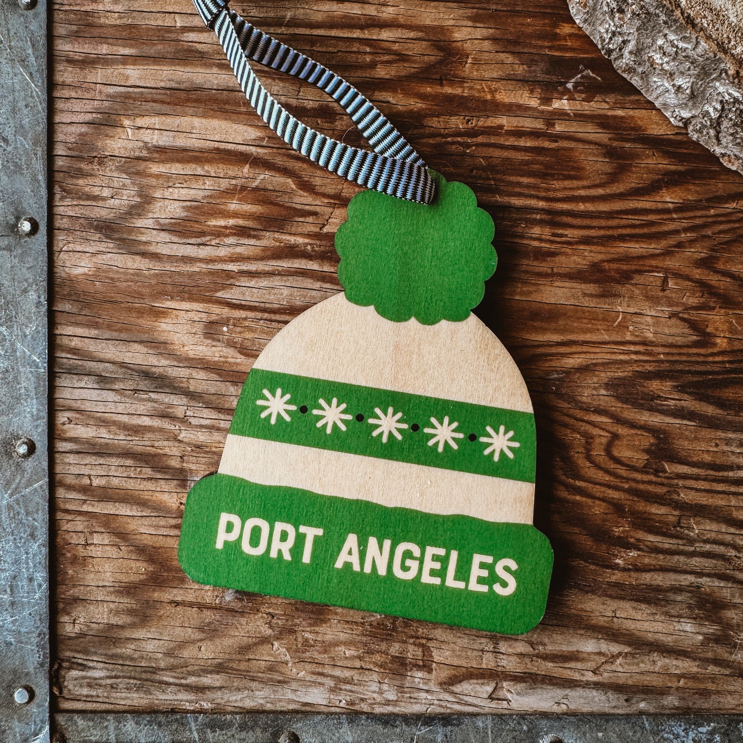 PORT ANGELES beanie ornament