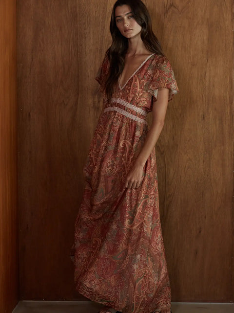 PACIFIC SUNSET maxi dress