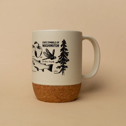 WA STATE SYMBOLS cork mug