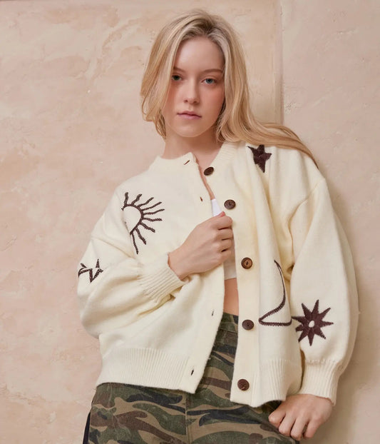CELESTIAL embroidered cardigan