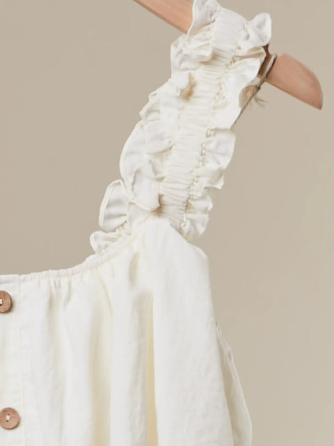RUFFLES cropped tank