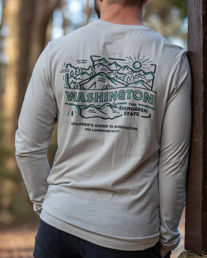 EXPLORE WASHINGTON long sleeve tee