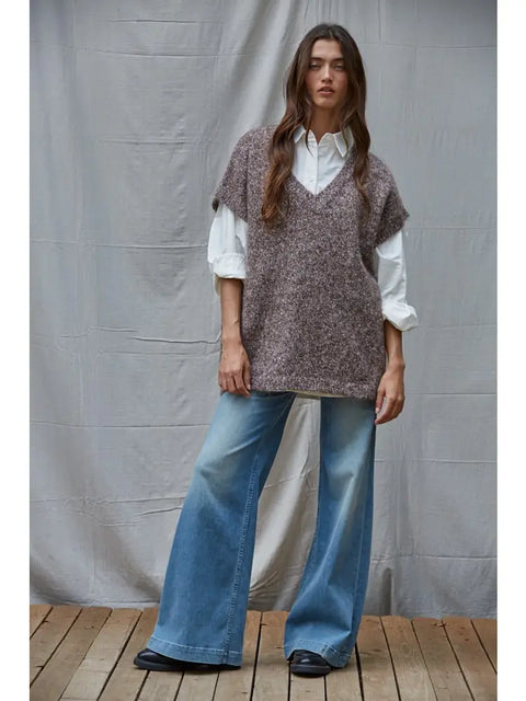 MOCHA BREW sweater vest