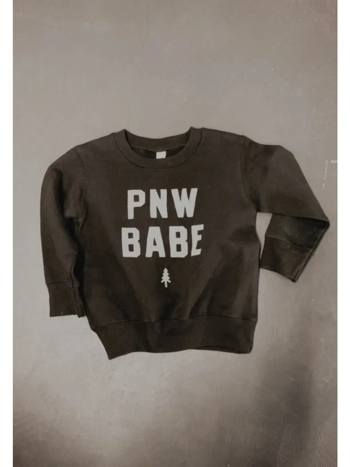 PNW BABE toddler crewneck