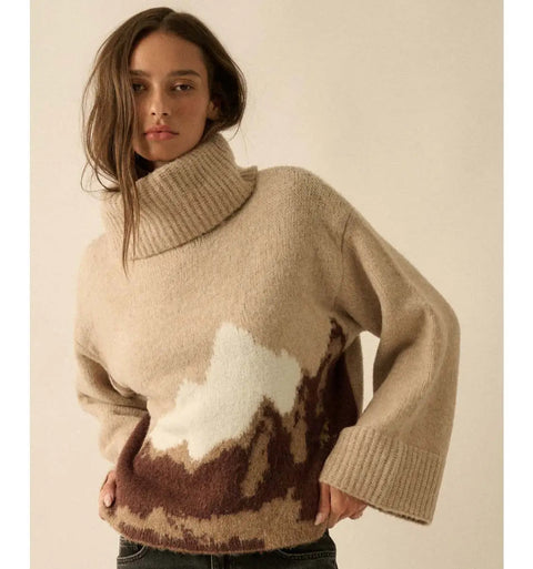 MOUNTAIN VIEW fuzzy sweater