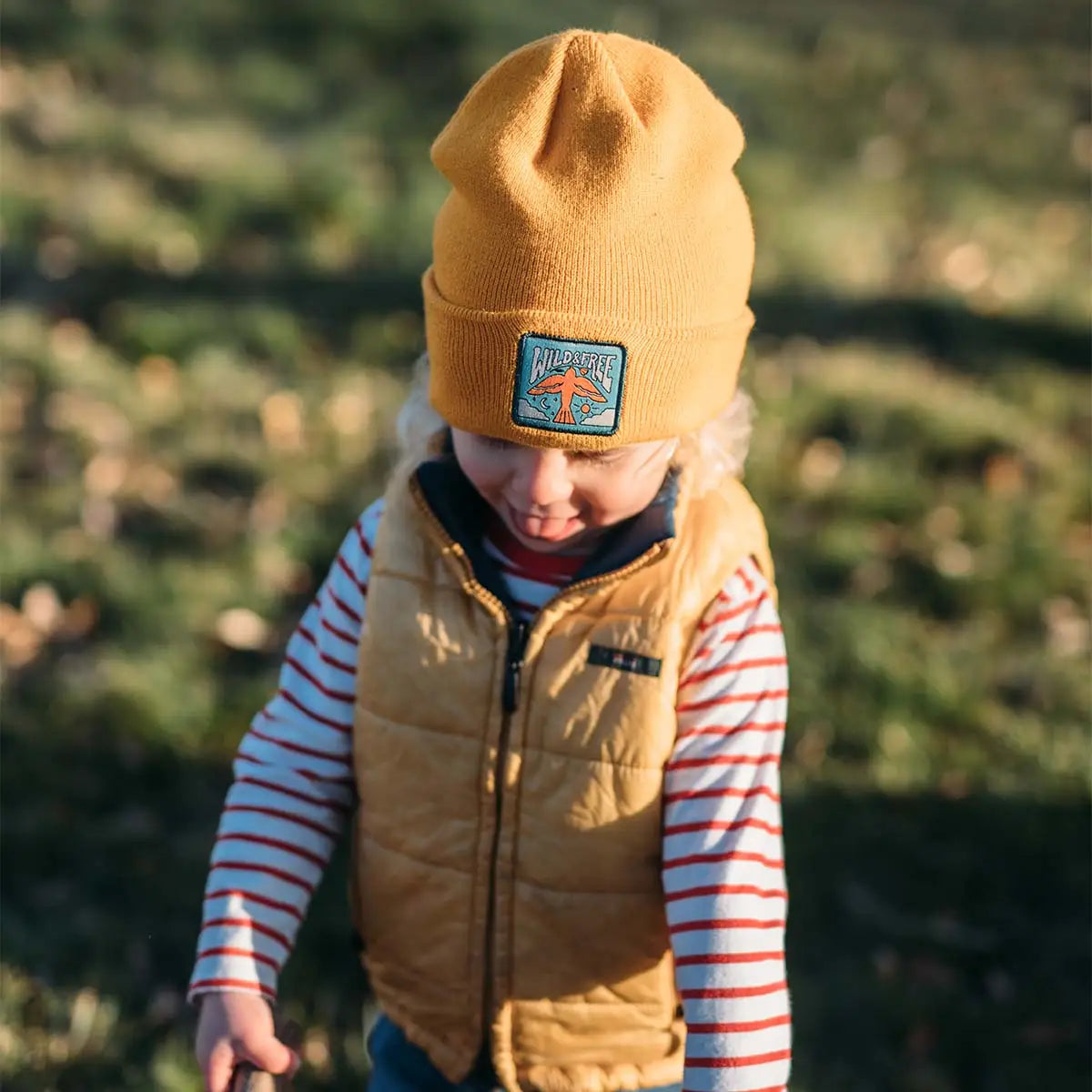 WILD AND FREE kids beanie