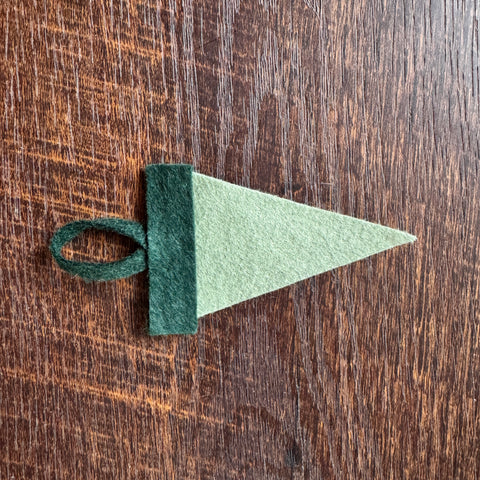 PACIFIC NORTHWEST mini felt pennant ornament