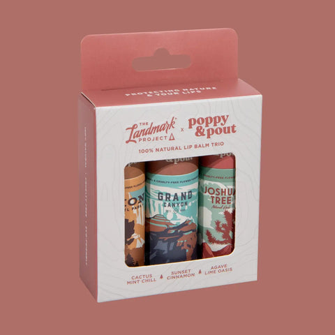 WARM DESERT trio lip balm set