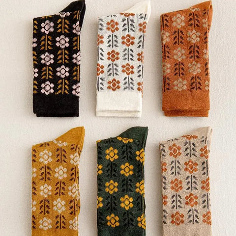 RETRO GARDEN sock