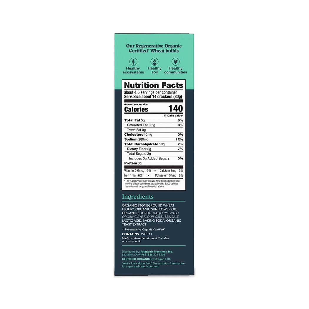 PATAGONIA sourdough sea salt crackers