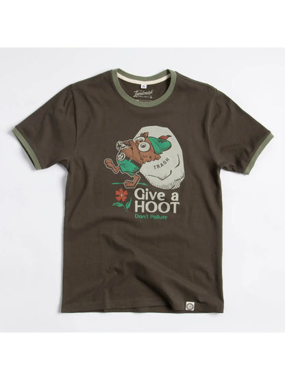 GIVE A HOOT ringer tee