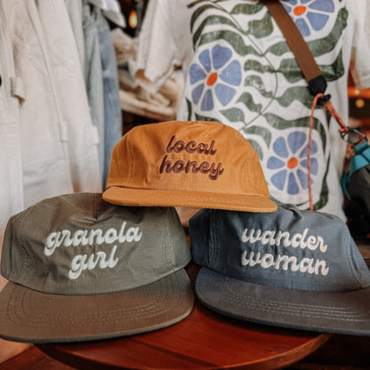 GRANOLA GIRL waxed ripstop hat