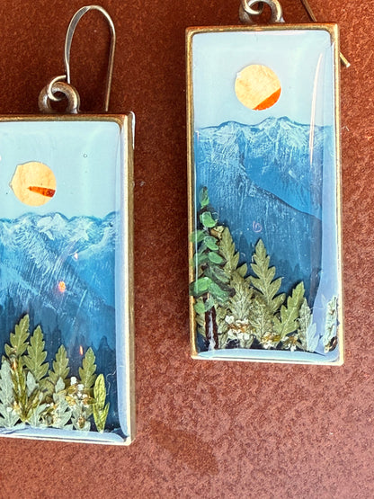 OLYMPIC OVERLOOK handpainted earrings