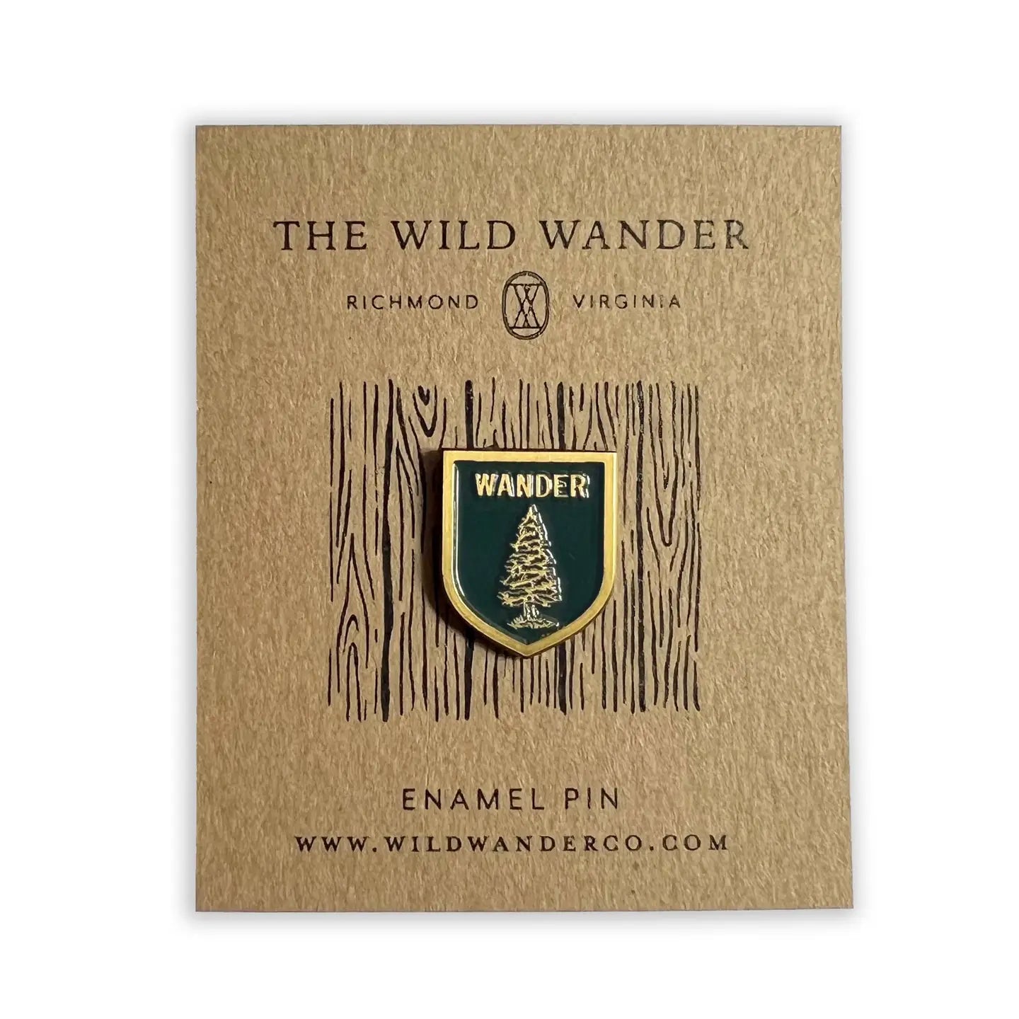 WANDER enamel pin