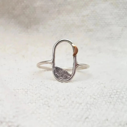 OVAL MOON ring