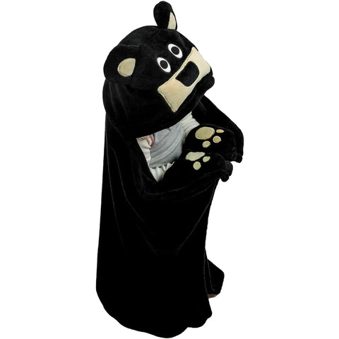 BLACK BEAR kids critter blanket