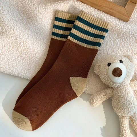 STEP BY STEP retro stripe socks