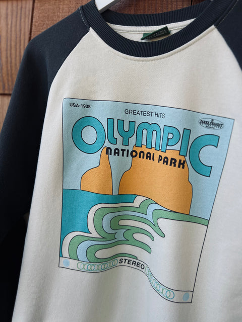 OLYMPIC'S GREATEST HITS raglan crew
