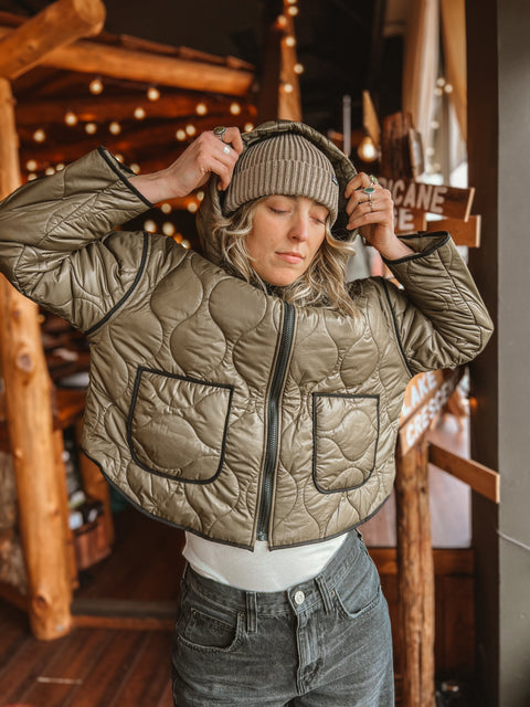 AMONG THE FERNS quilted jacket