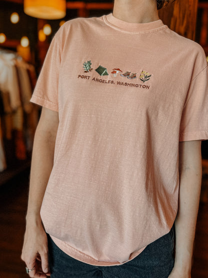 PORT ANGELES embroidered tee