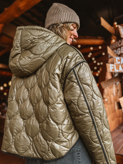 AMONG THE FERNS quilted jacket
