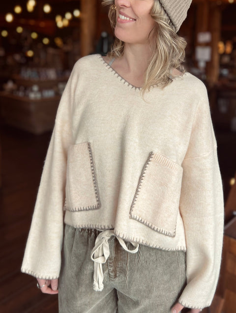CLOUD NINE pocket sweater