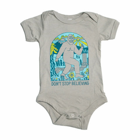 DON'T STOP BELIEVING onesie