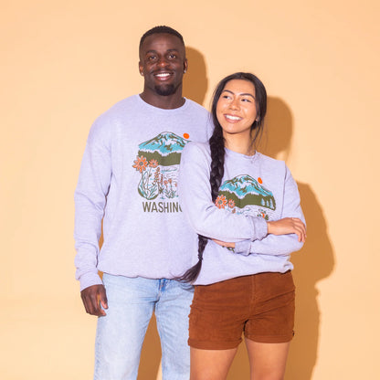 WA MOUNTAIN LAKE crewneck