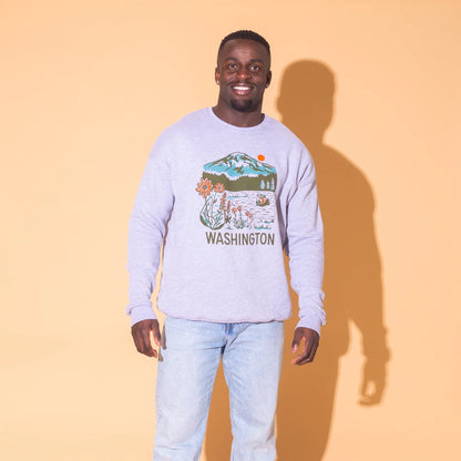 WA MOUNTAIN LAKE crewneck