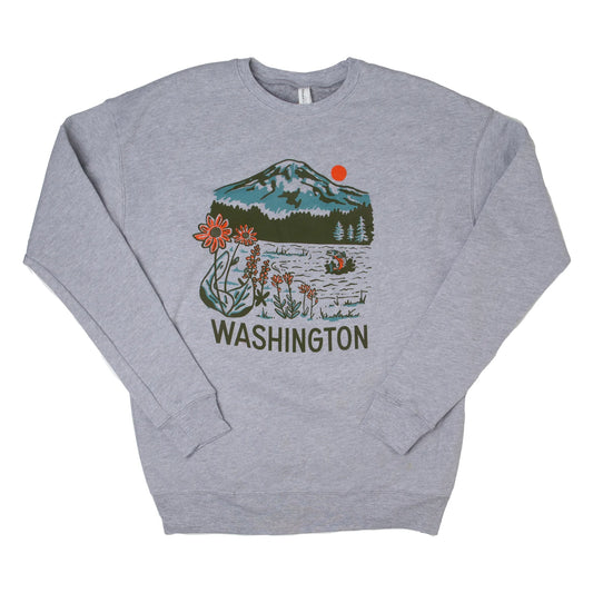 WA MOUNTAIN LAKE crewneck