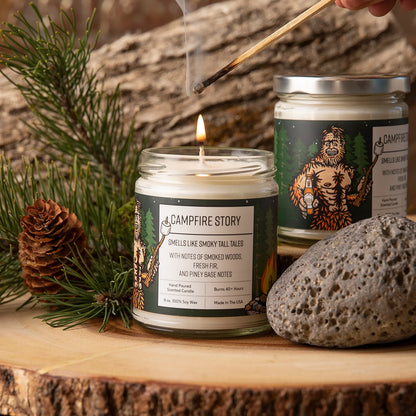 CAMPFIRE STORY candle