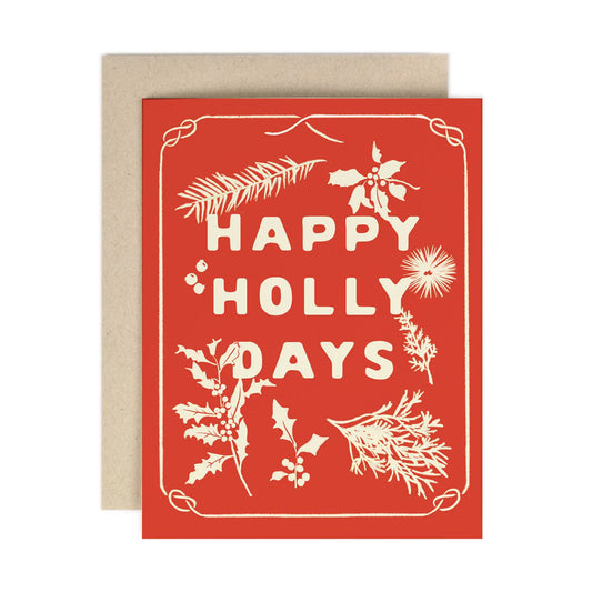 HOLLY DAYS card