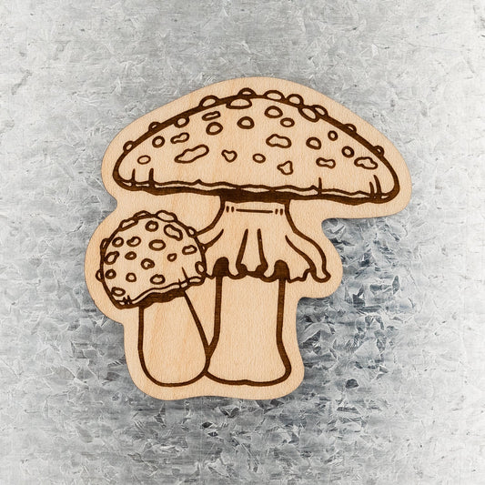 FLY AGARIC wood magnet