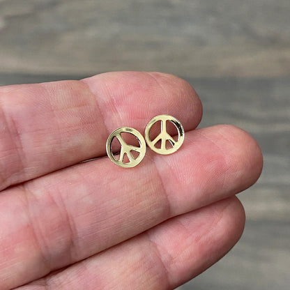 TINY PEACE stud earrings