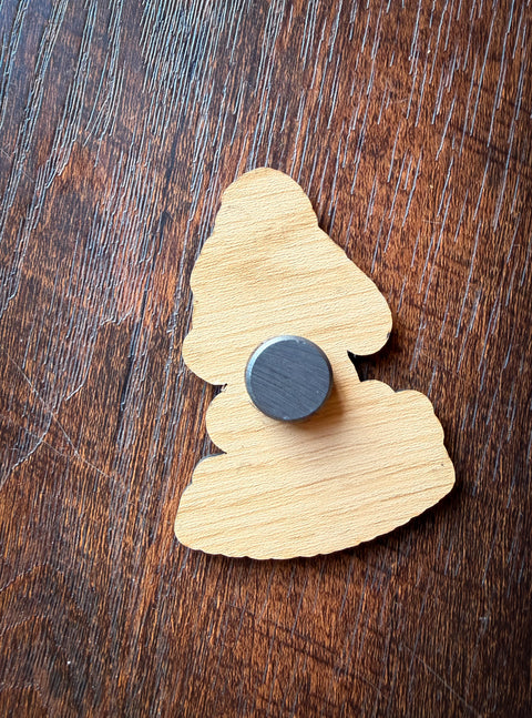 PORT ANGELES BIGFOOT wood magnet