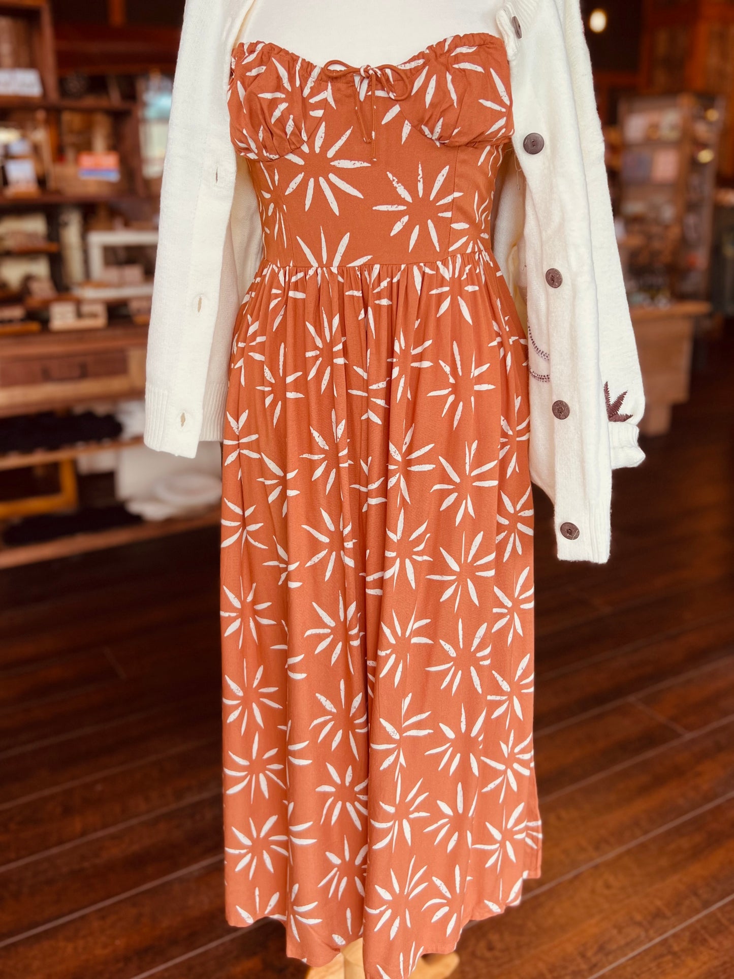 RISING SUN midi dress