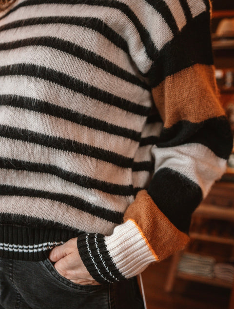 TAKE THE LEAP striped sweater
