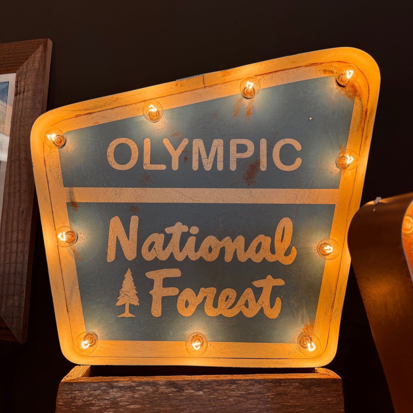 OLYMPIC NATIONAL FOREST marquee signs