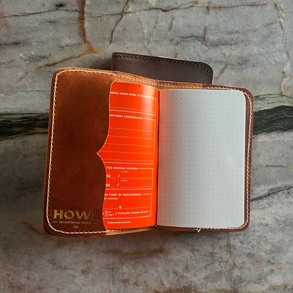 HOWL leather notebook cover