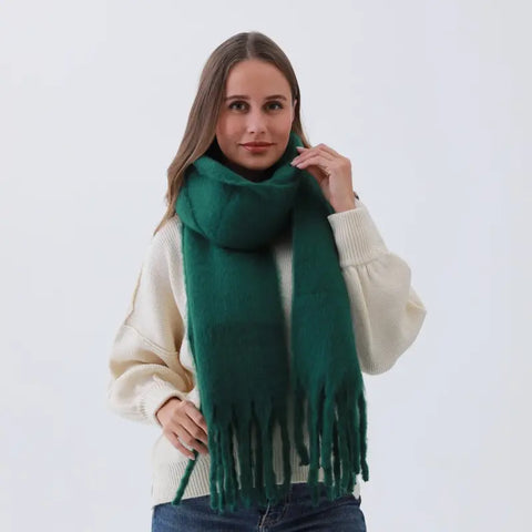 WRAPPED UP tassel scarf