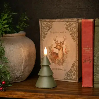 FESTIVE FOREST faux flame candle
