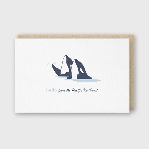 HELLO FROM THE PNW card