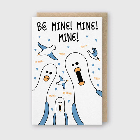 BE MINE card