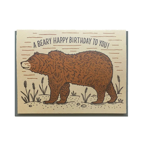 BEARY HAPPY BIRTHDAY card
