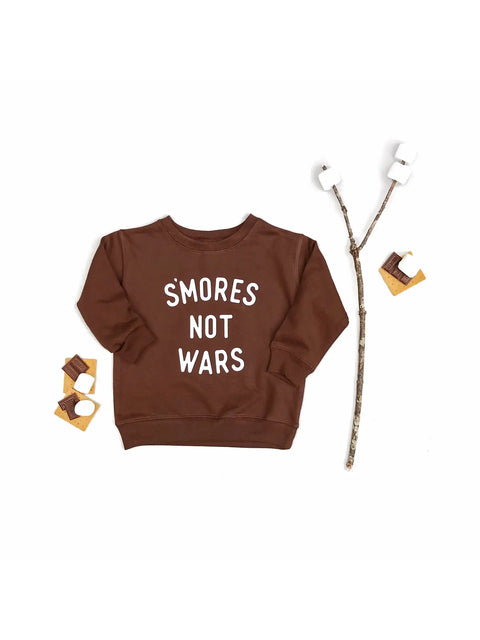 S'MORES NOT WARS kids crewneck