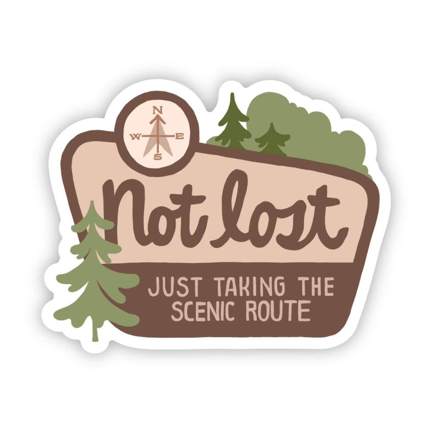 NOT LOST sticker